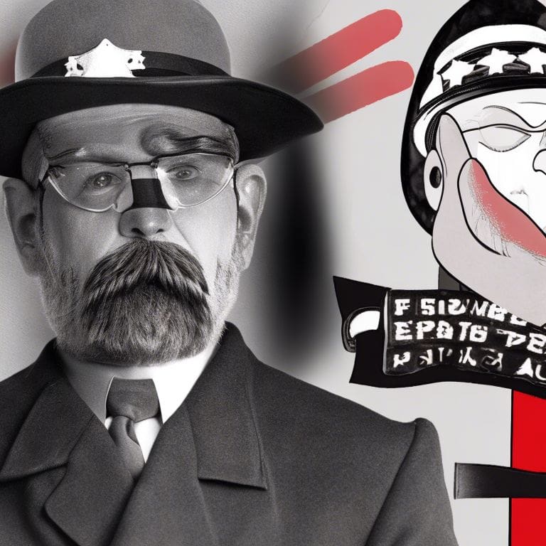 sigmund freud dressed as law enforcement